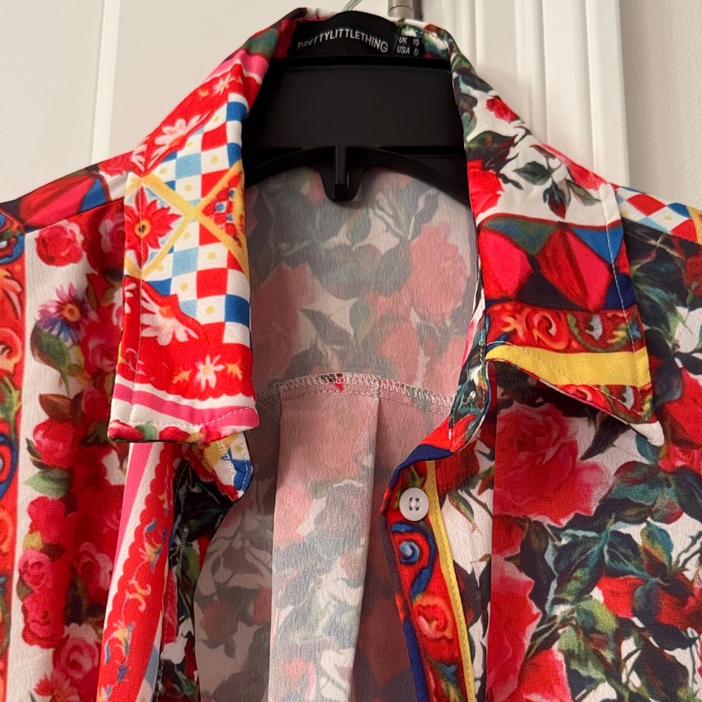 PrettyLittleThing Multicolor Patterned Shirt - image 4